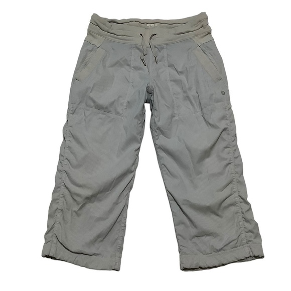 Lululemon Women’s Dance Studio Crop Light Gray Size 4 - Picture 1 of 9